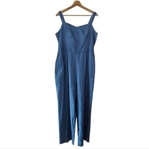 Old Navy Cami Jumpsuit Smocked Back Pockets NWT Womens Size XL
